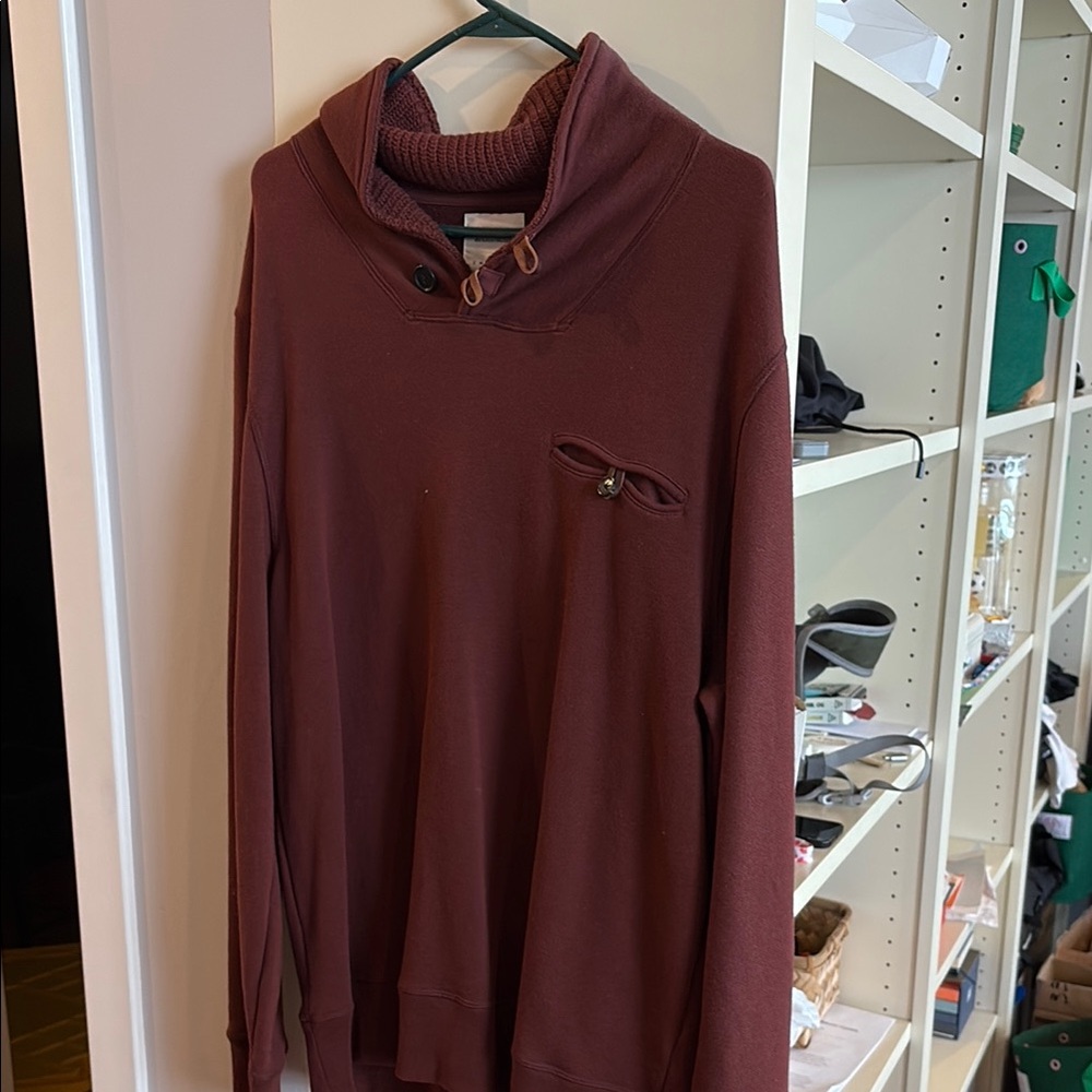 Billy Reid Brown Turtleneck Sweater Knit Collection